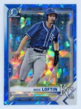 Nick Loftin 2021 Bowman Chrome Sapphire Kansas City Royals Prospect #BCP-144