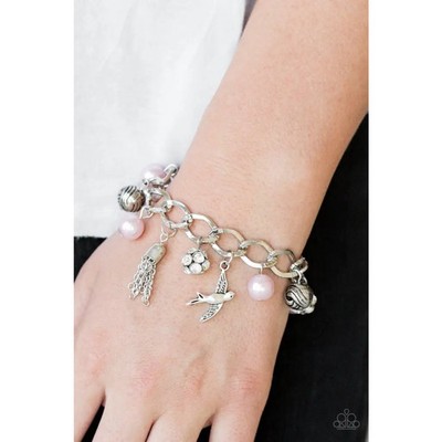 Paparazzi | Lady Love Dove - Pink Bracelet