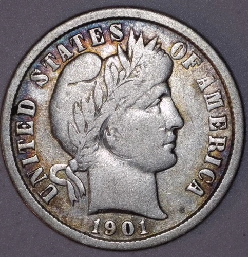 1901 Barber  Dime