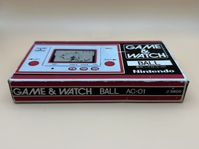 Nintendo Game & Watch BALL AC-01 1st Edition Silver Series 1980 With Box