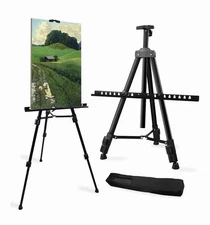 Artist Easel Stand 20 to 66 Inch Adjustable Height Painting Easel Metal Tripod