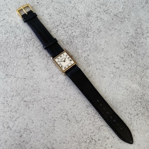 1978 Roy King Tank 925 Sterling Silver Manual Wind Swiss Roman Numeral Watch - Picture 18 of 23
