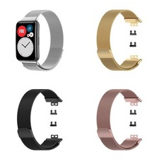 Cinturino braccialetto per Huawei Watch Fit MAGLIA MILANESE magnetico in metallo