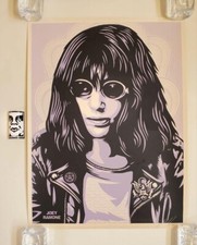 Shepard Fairey OBEY Joey Ramone artist signed 2005 pink silkscreen artist proof
