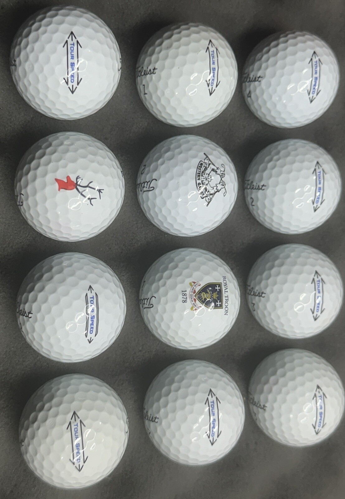 12 TITLEIST TOUR SPEED GOLF BALLS MINT / JUST FAIL Mint CONDITION Free