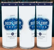Deep Eddy Vodka Cup Mug Tumbler 20oz with lid and straw