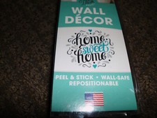 home sweet home WALL DECOR peel and stick decals, New