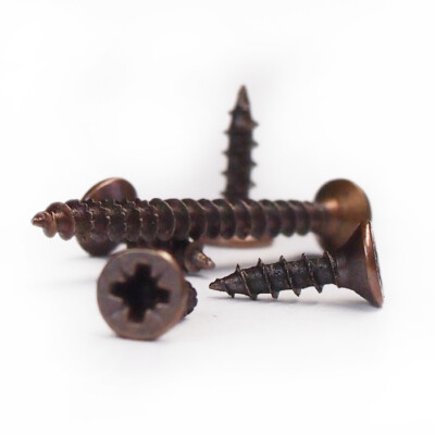 Spanplattenschrauben Holzschrauben Senkkopf Kreuzschlitz BRONZE VZ. Ø 2,5 - 4 mm