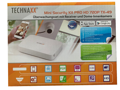 Technaxx TX-49 TE-4561 Überwachungskamera Set 4-Kanal 1280 x 720 Jamming Proof