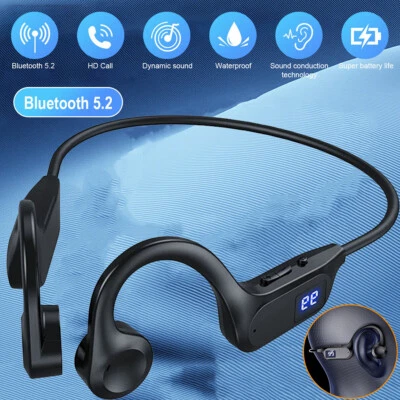 MARKENLOS Knochenschall Kopfhörer Bluetooth Kopfhörer Open Ear Laufen Sport Kopfhörer