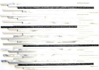 Mosaik Aluminium Silber Matt/GebüRstet Wand KüChe Wc 49-L402GB |10 Mosaikplatten