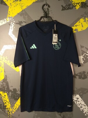 Ajax Amsterdam Training Jersey Football Soccer Shirt Adidas Men Size M ig93
