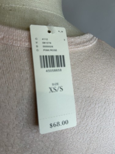 NWT Michael Stars for Anthropologie Pink Long Sleeve Light Sweater XS/S - Picture 4 of 8