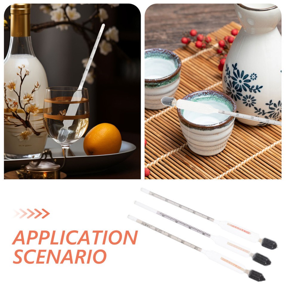 3pcs Sugar Scale Hydrometers Syrup Hydrometer Scale Liquid Sugar