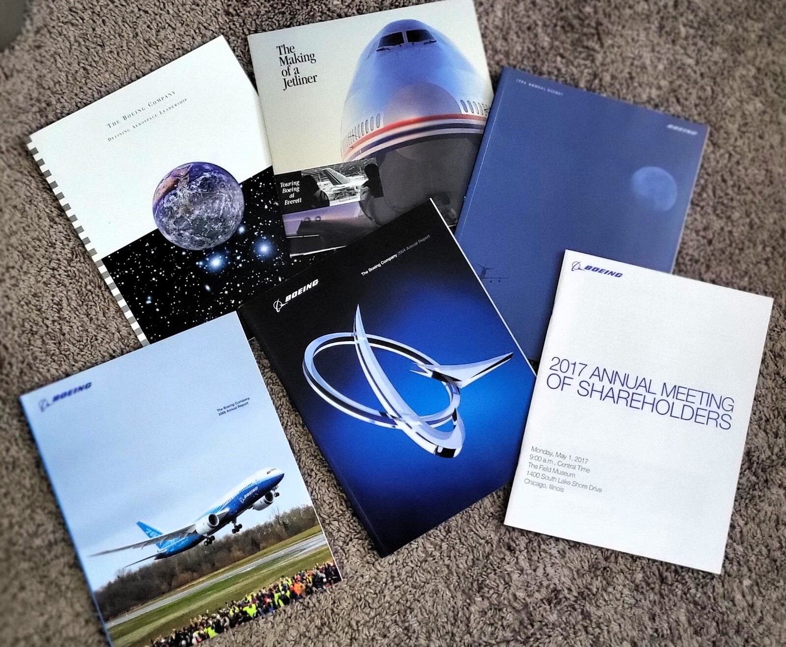 BOEING COMPANY PUBLICATIONS, ANNUAL REPORTS, etc. – Lot