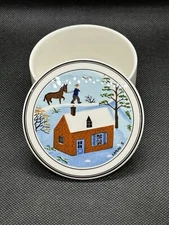 Villeroy & Boch Gerard Laplau Trinket Box Design Naif Luxembourg Winter Horse