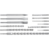 Bohrer MeißEl-Set 12-Tlg. SpitzmeißEl FlachmeißEl Steinbohrer Betonbohrer