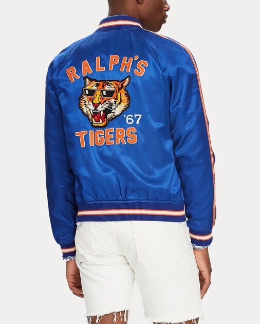 Polo Ralph Lauren Jacket Satin Tiger Varsity Bomber XL Baseball Yale for sale online | eBay