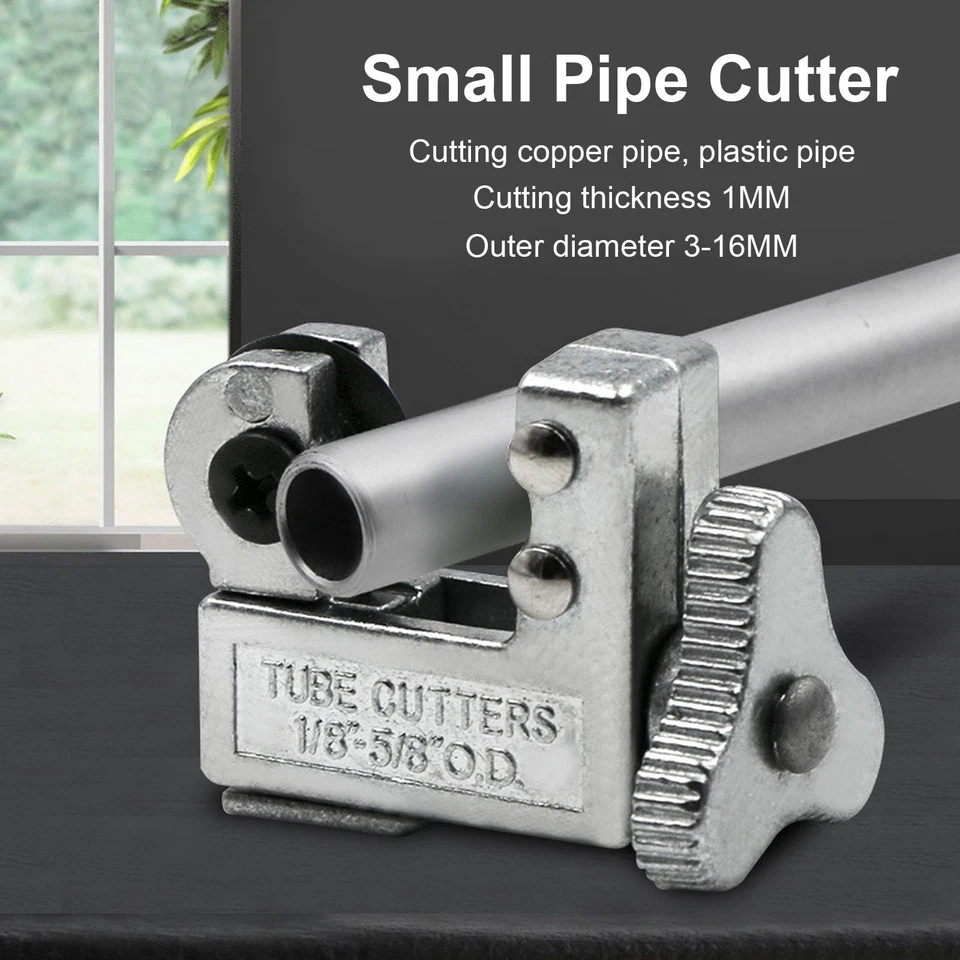 3-16mm Mini Alloy Steel Pipe Tubing Cutter 1/8-5/8" Copper Brass Pipe Crop Tool - Image 4 of 4