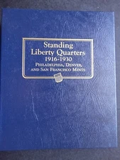 Whitman Standing Liberty Quarter 1916-1930 P,D & San Fran Coin Album Book #9121 