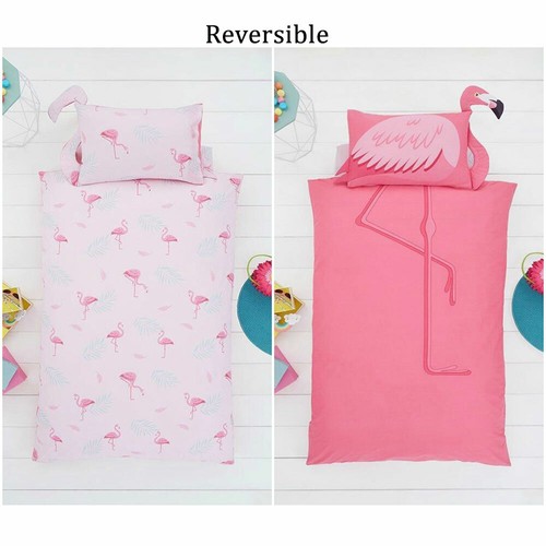 Kids Duvet Cover Set Animal Shape Reversible Bedding Quilt & Pillow cases Single - Picture 28 of 39