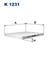 Filtron K 1231 Filter, Innenraumluft FÜR KIA