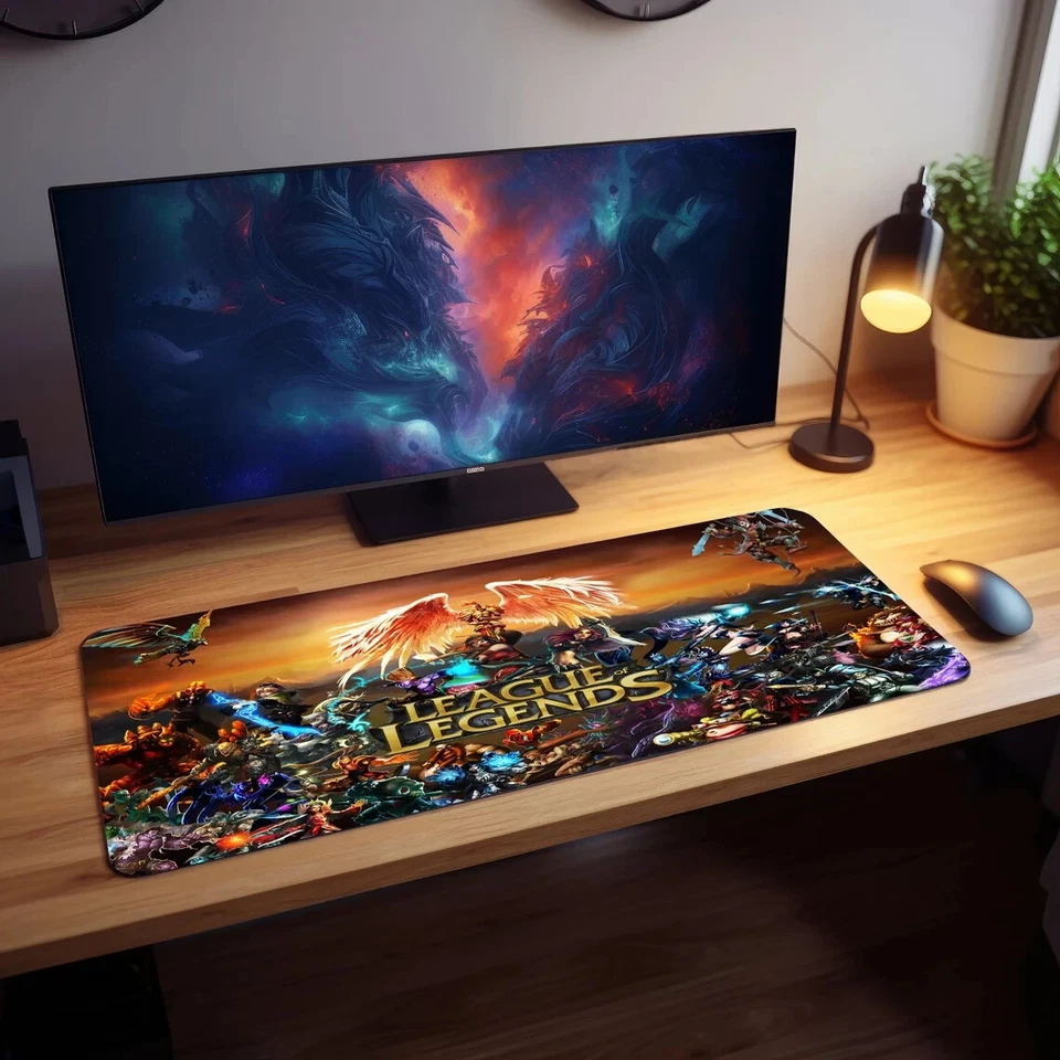 league of legends Extended Gaming Mouse Pad Desk Keyboard Mat 27 *12 inch Gift - Image 2 of 4