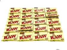RAW Natural Organic Single Wide Unrefined Rolling Paper (20 packs)