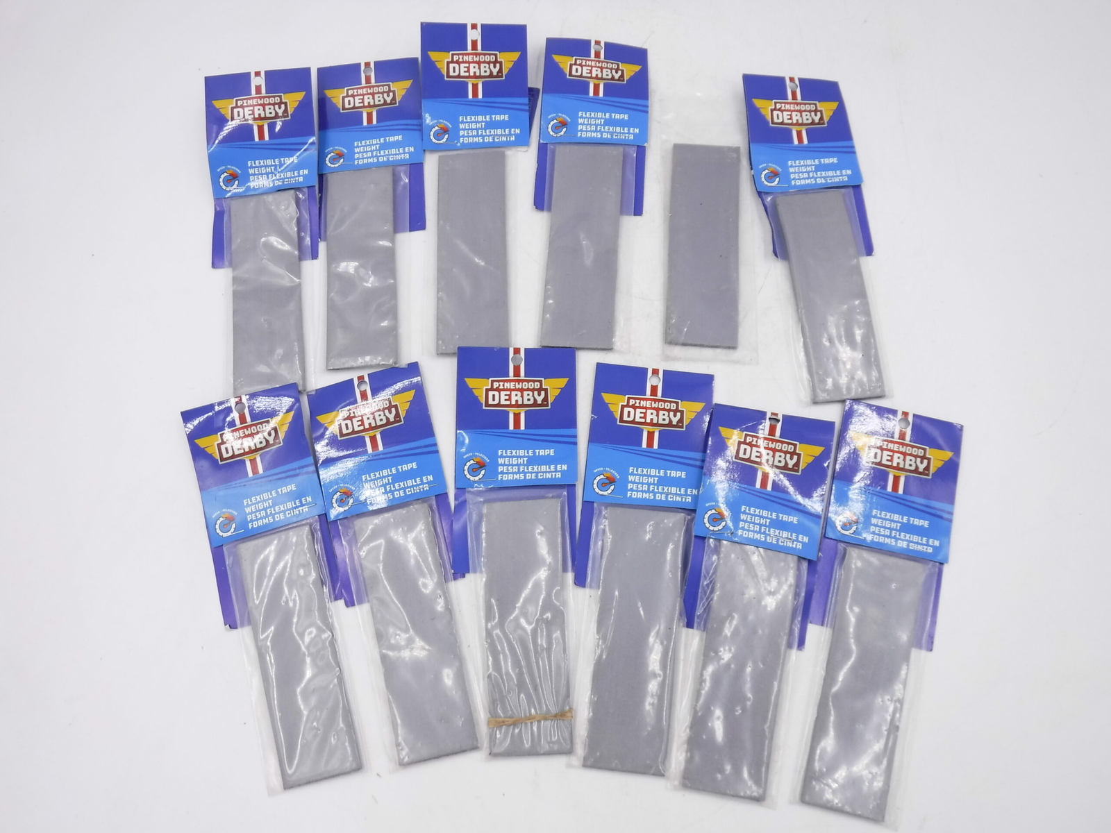 Lot of 12 Pinewood Derby Flexible Composite Strip Weight 3oz each