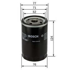 BOSCH Oil Filter for Ford Escort 16V L1H 1.6 February 1995 to February 1996