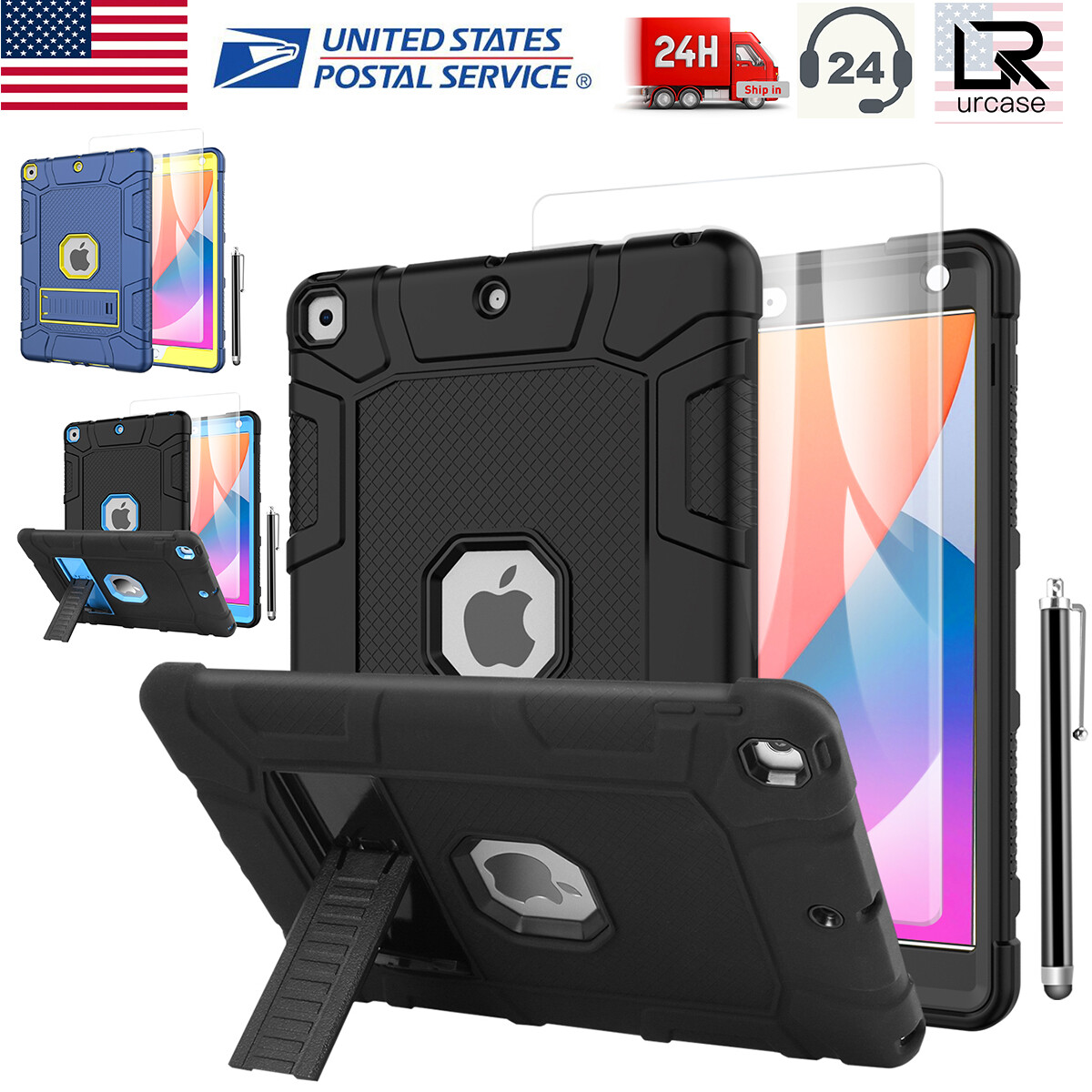 Heavy Duty Case For Apple iPad 9th/8th/7th Generation  Protector+Pen