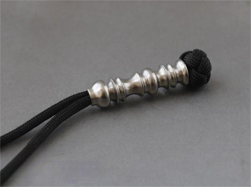 TC4 Titanium Alloy Knife Lanyard Bead Paracord Keychain Pendant EDC Craft DIY - Picture 4 of 13