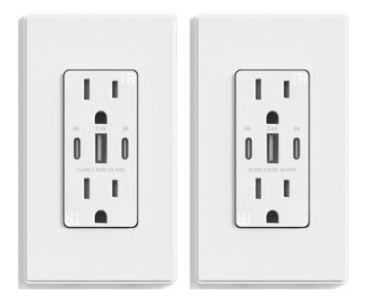 #ad USB Charger Wall Outlet Dual High Speed Receptacle 15 Amp Smart 6A Fast Charge $139.99