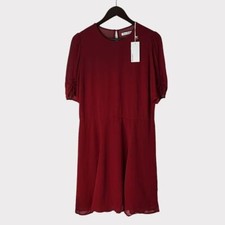 Reformation Red Gracie Dress Sz 12 NEW