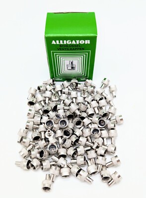 100x Alligator Ventilkappe Metall mit Ausdreher Schutzkappe Ventil PKW Motorrad