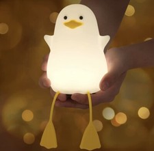Cute Duck Night Light Nursery Night, Baby Breastfeeding,Touch Sensor, 20  Timer