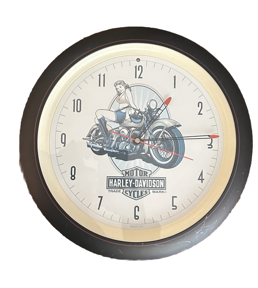 Rare Harley Davidson 2007 Collectors Wall Clock for your Man