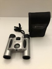 Barska 10x25 Compact Binoculars with Compass Case Good Used Condition