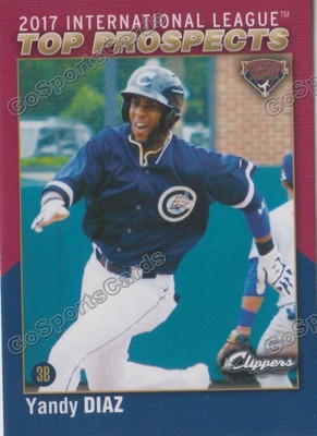 2017 International League Top Prospects Yandy Diaz RC Rookie