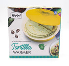 Parini 8in. Yellow Tortilla Flatbreads Crepes Pancakes Warmer Glazed Stoneware