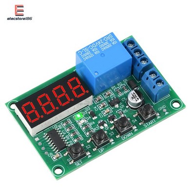 DC12V 24V 10A Cycle On off Timer Delay Switch Module 4-bit Digital Time Relay