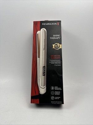 Remington Shine Therapy 1 inch Hair Straightener, Flat Iron Infused w/Argan Oil