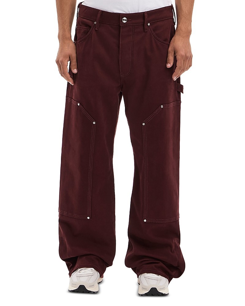 Мужские брюки свободного кроя Vayder 2932 красные однотонные 11790₽