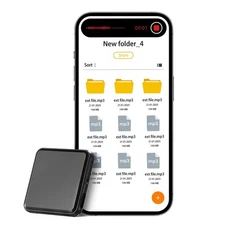 Pocket-sized Digital Recorder 128GB Storage 10 Hour Operation Gray