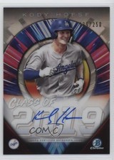 2019 Bowman Draft Chrome Class of 2019 Auto /250 Kody Hoese #C19A-KH Auto 0cv