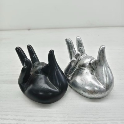 pig with hand shape stand for crystal sphere