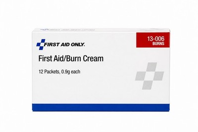 First Aid Only Burn Cream 12 Packets 0.9g Each Exp 06/2028 Minor Burns