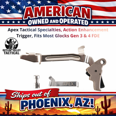 Apex Tactical Specialties Action Enhancement Trigger, Fits Most Glocks Gen 3 & 4