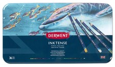 Derwent Inktense Profi Bleistifte 36 Dosen Set verschiedene wasserlösliche Farben