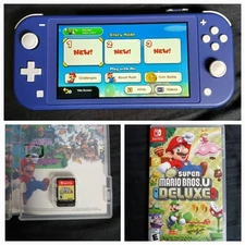 Nintendo Switch Super Mario Bros U Deluxe Cartridge Tested Working